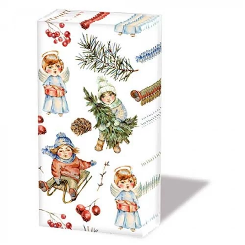 Playing outside white papírzsebkendő 10db-os, AMB.32220135