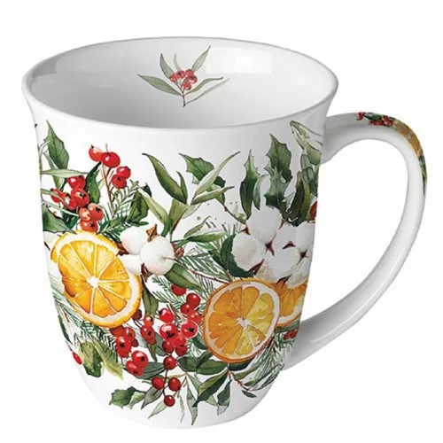 Winter Oranges porcelánbögre 0,4l, AMB.38419935