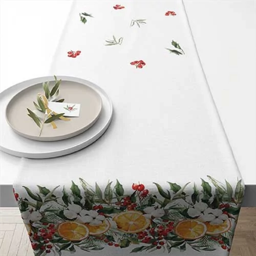 Winter Oranges asztali futó 40x150cm, 100% pamut, AMB.36619935