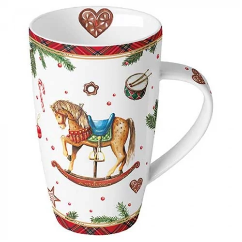 Classic rocking horse white porcelánbögre 0,6l, AMB.38920040