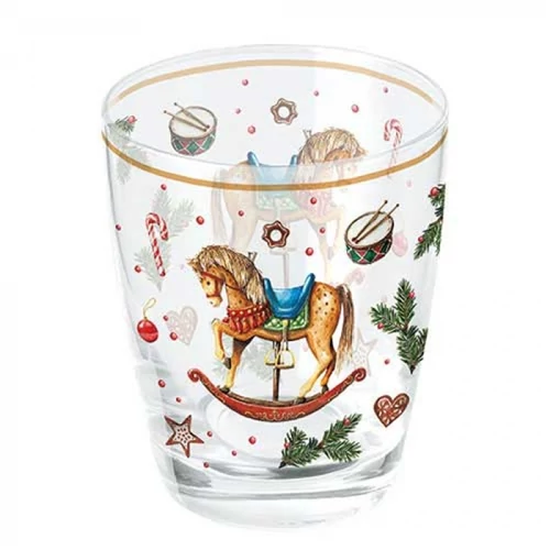 Classic rocking horse white üvegpohár 0,25l, AMB.34320040