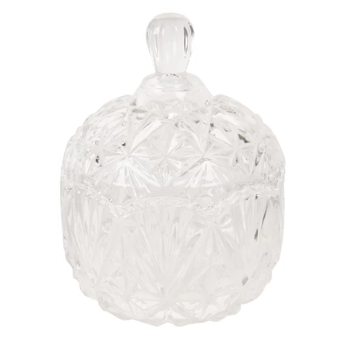 Vésett üveg bonbonier 13x19cm, CLEEF.6GL2831