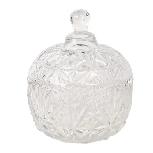 Tároló kisüveg fedeles 10x13cm, CLEEF.6GL2840