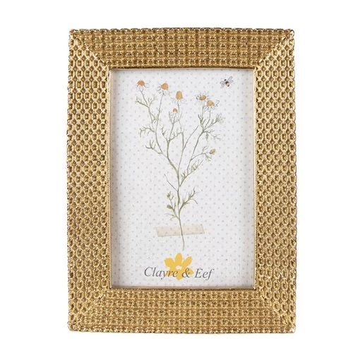 Arany színű képkeret 15x2x20cm/10x15cm,műanyag, CLEEF.2F1025