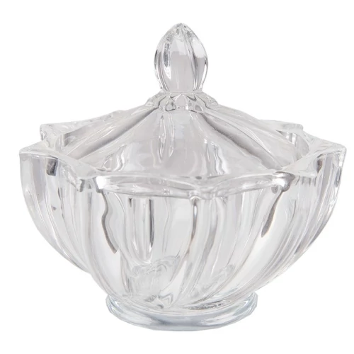 Üveg bonboniere 12x12cm, CLEEF.6GL4187