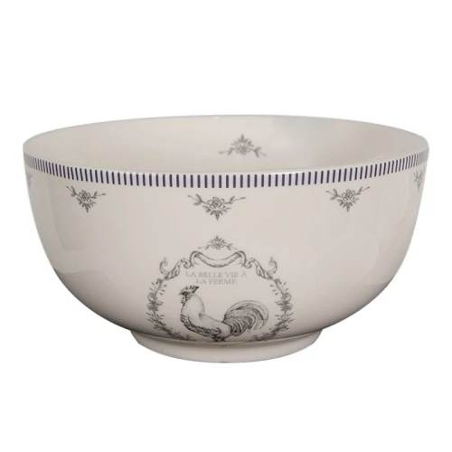 Porcelántálka 14x7cm, 500ml, French Rooster, CLEEF.DFRBO