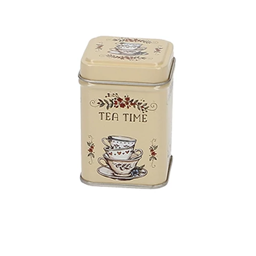 Fémdoboz 44x44x62mm,25g, Tea Time, T.B.TTM923