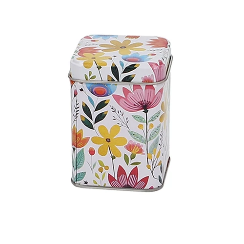 Fémdoboz 44x44x64mm,25g Flowers, T.B.FLW896