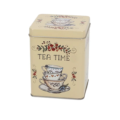 Fémdoboz 88x88x113mm,200g Tea Time, T.B.TTM926