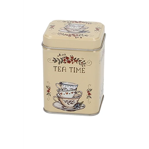 Fémdoboz 60x60x80mm,50g Tea Time, T.B.TTM924