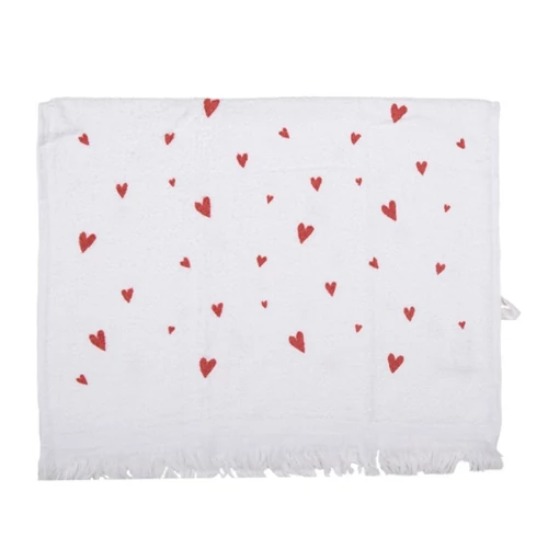 Konyhai kéztörlő 40x66cm pamut, Hearts, CLEEF.CTFAS-1