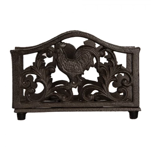 Öntöttvas szalvétatartó kakasos, 17x6x12cm, CLEEF.6Y5755