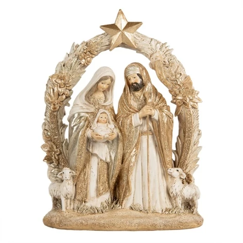 Szentcsalád 19x7x24cm, műanyag dekorfigura, CLEEF.6PR5646