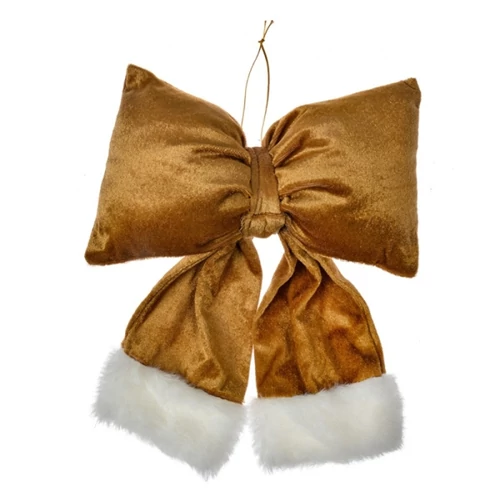 Arany masni dekorációs függődísz, műszálas, 22x5x26cm, CLEEF.66098M