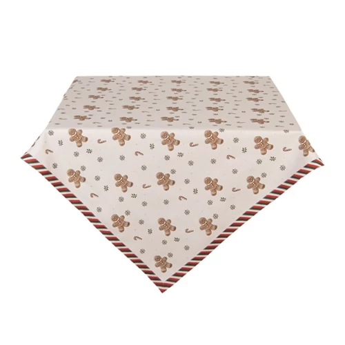Asztalterítő 100x100cm,100% pamut, Classic Gingerbread Magic, CLEEF.CGM01