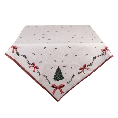 Asztalterítő 100x100cm,100% pamut, Traditional Christmas Harmony, CLEEF.TCH01